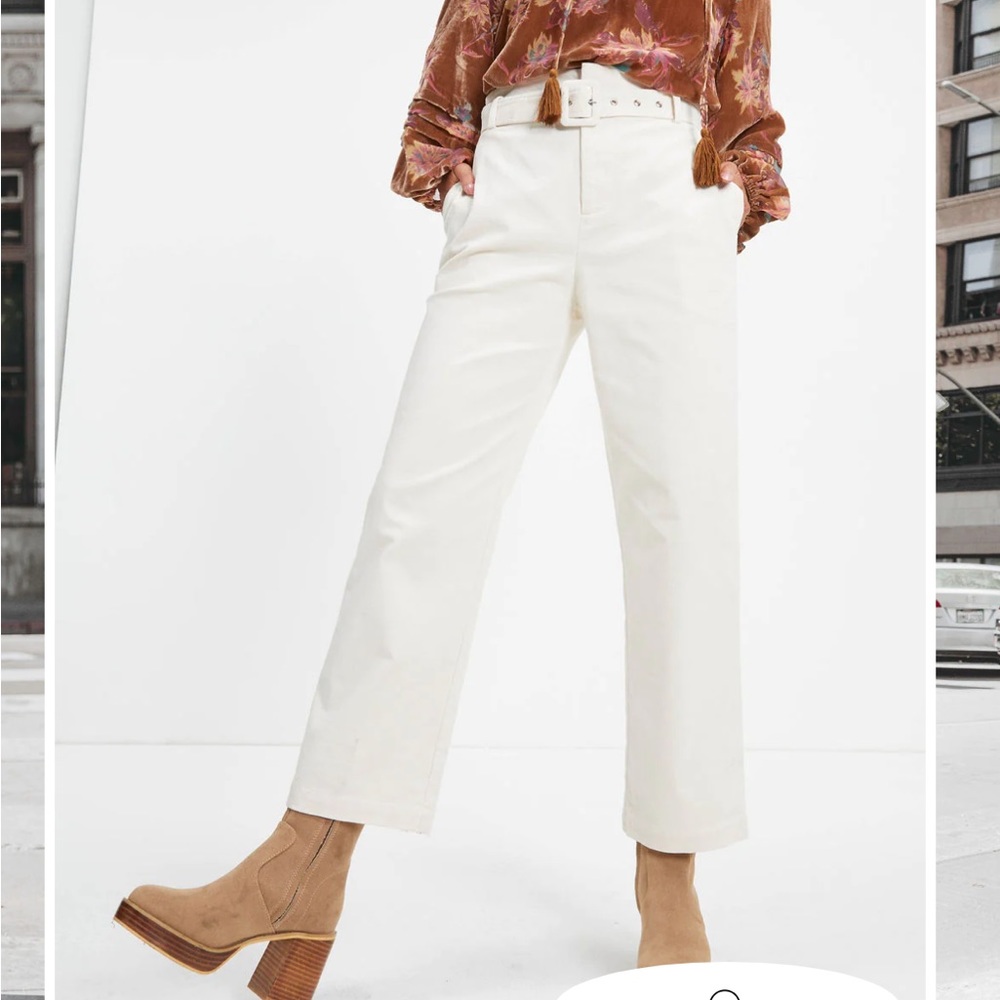 Vici Dolls Pocketed Belted corduroy pants - Picture 2 of 7